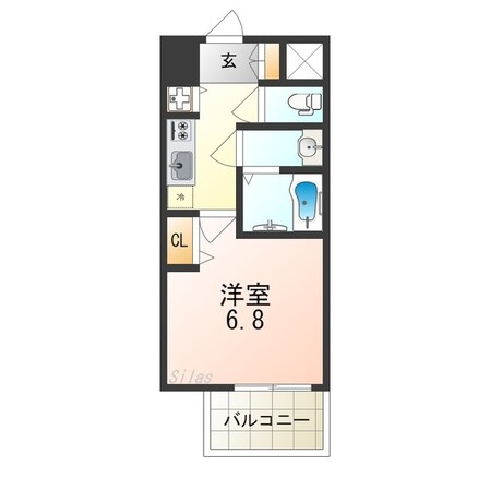 緑橋駅 徒歩5分 2階の物件間取画像